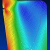 Axisymmetric Finite Element Model of Pressure Vessel
