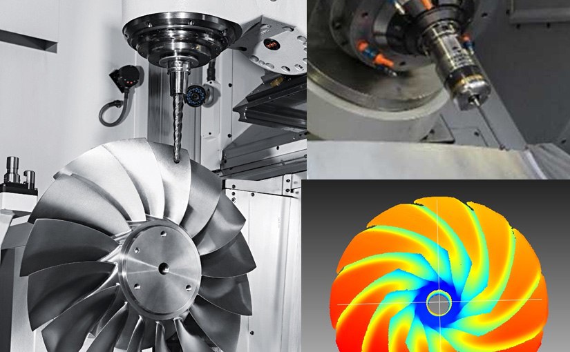 Machining, probing and analysing a turbine disk