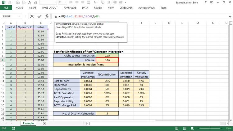 Gage R R Excel add in Dr Jody Muelaner Gage R R Excel add in Dr Jody Muelaner